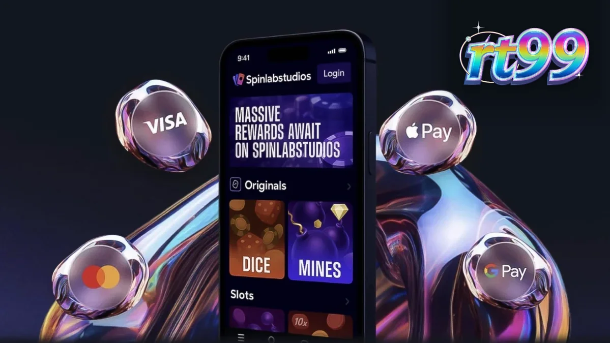 Antarmuka platform kasino online modern dengan berbagai pilihan permainan slot dan sportsbook.